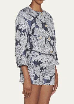 Giorgio ArmaniPaisley Crop Jacket