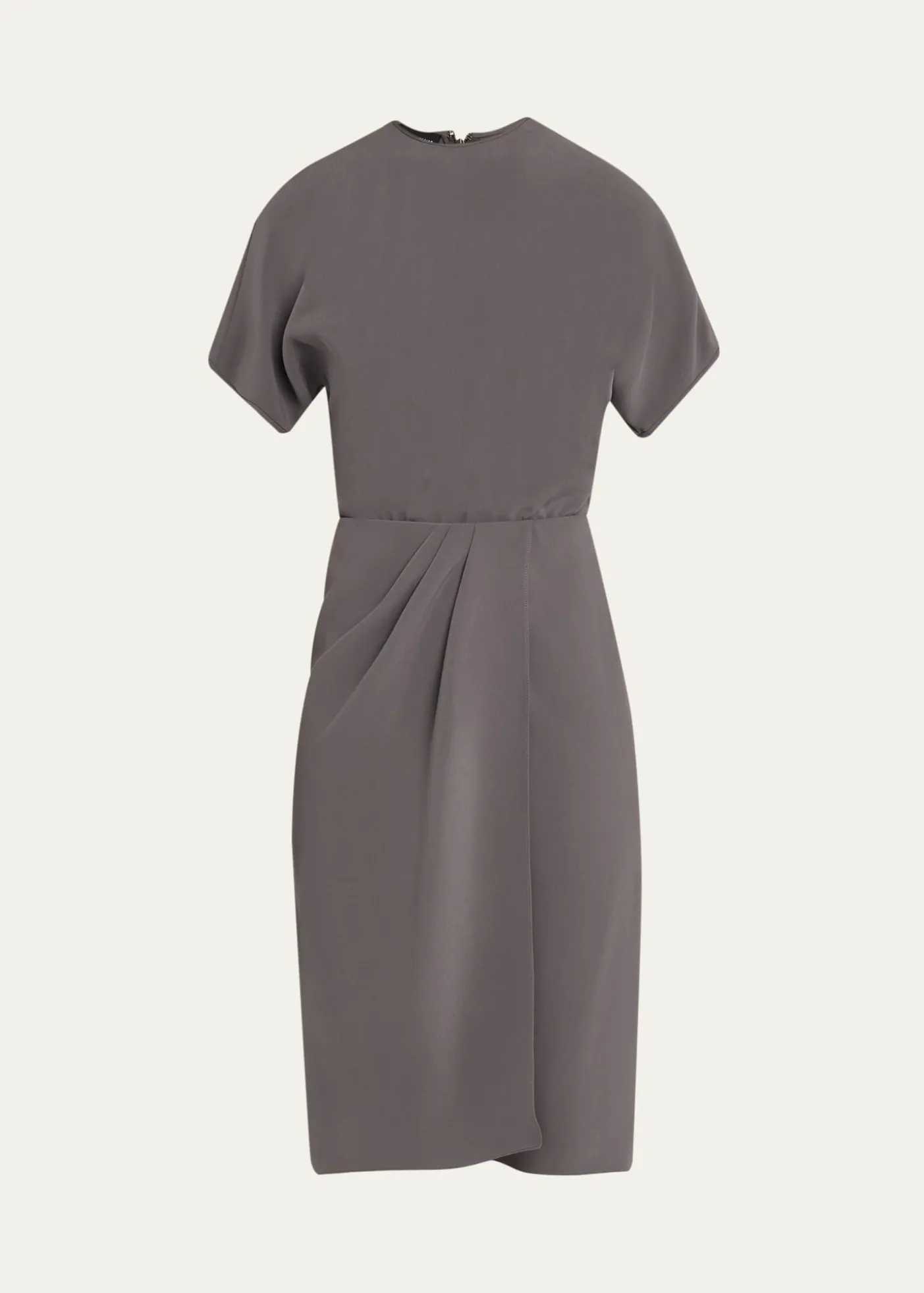 Giorgio ArmaniPleated Washed Silk Crepe Dress