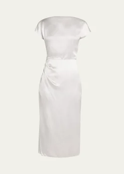 Giorgio ArmaniSatin Midi Dress