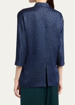 Giorgio ArmaniSequined Single-Breasted Blazer