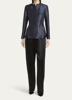 Giorgio ArmaniSequin Jacquard Single-Breasted Evening Jacket