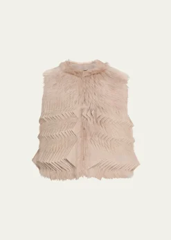 Giorgio ArmaniShearling Silk Vest