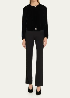 Giorgio ArmaniShort Velvet Jacket
