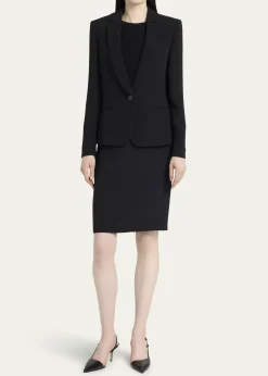 Giorgio ArmaniSilk Cady Pencil Skirt