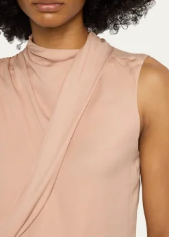Giorgio ArmaniSilk Cross-Front Blouse