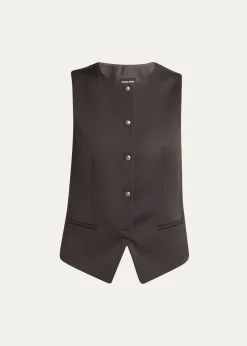 Giorgio ArmaniSingle-Breasted Wool Vest