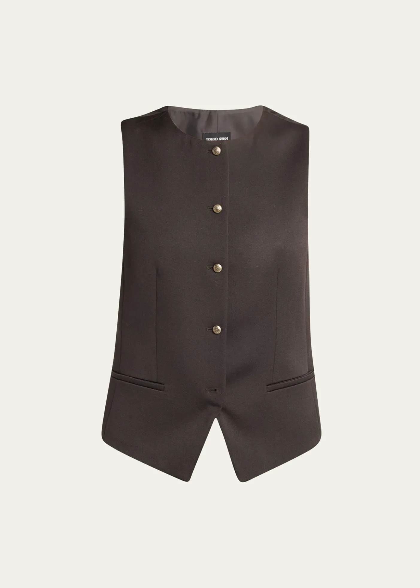 Giorgio ArmaniSingle-Breasted Wool Vest