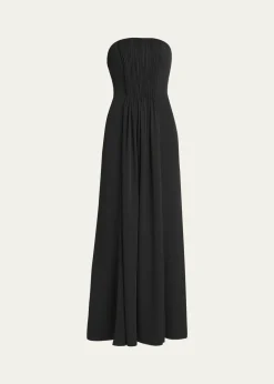 Giorgio ArmaniStrapless Plisse Gown