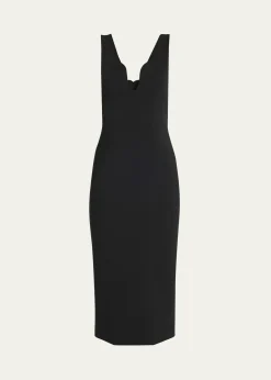 Giorgio ArmaniStretch Jersey Body-Con Midi Dress