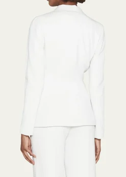 Giorgio ArmaniViscose Cady Single-Breasted Blazer