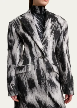 GivenchyAnimal Cocoon Coat