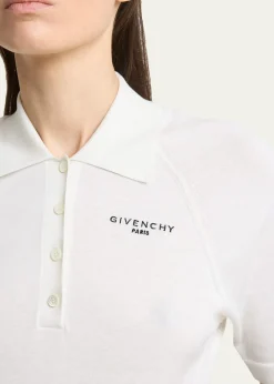 GivenchyCropped Short-Sleeve Polo Shirt