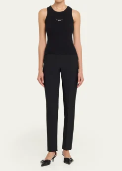 GivenchyLogo Ribbed Tank Top