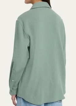 God's True CashmereCashmere Button-Front Shirt