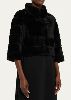 GorskiLamb Shearling Bolero Jacket