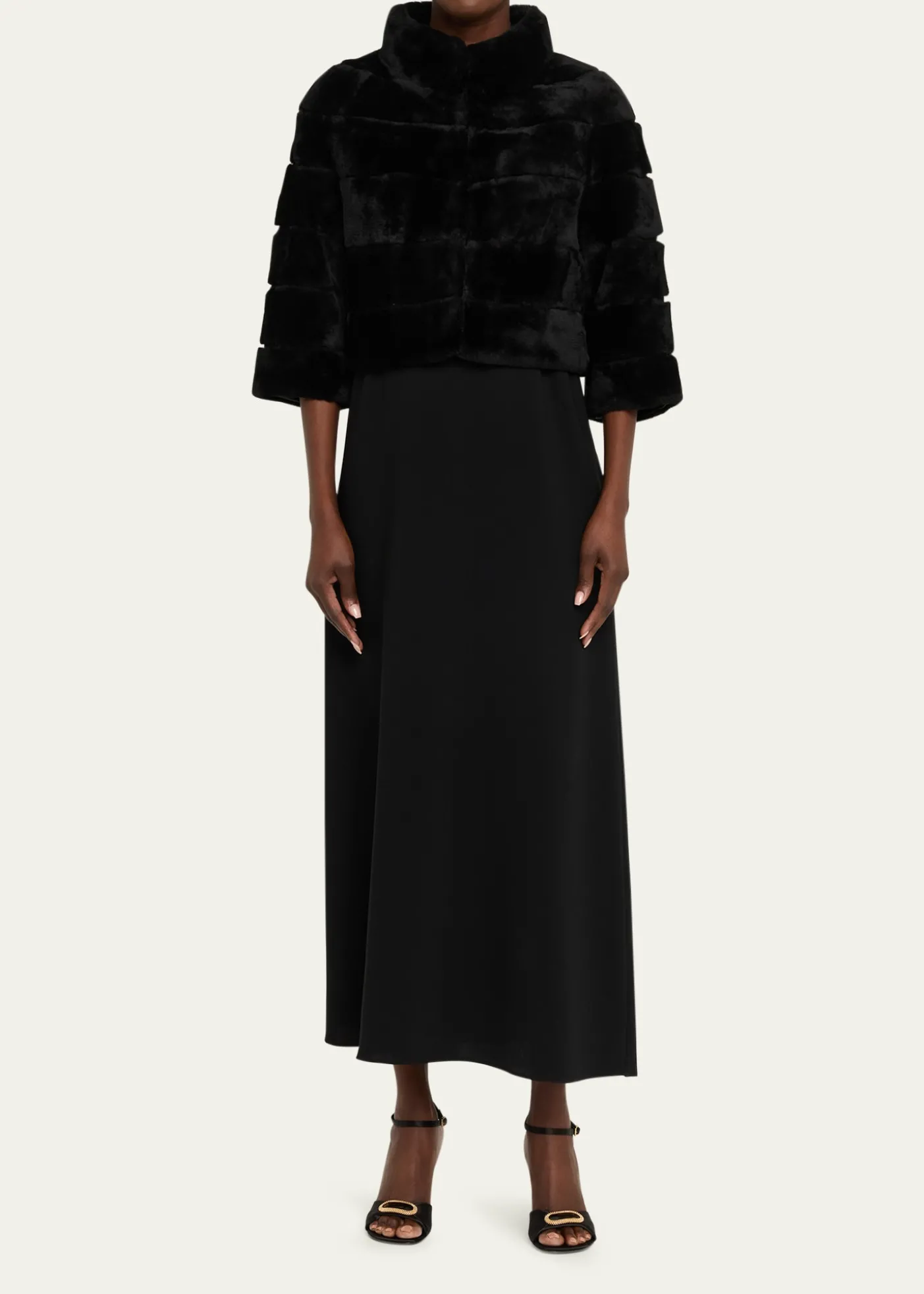 GorskiLamb Shearling Bolero Jacket