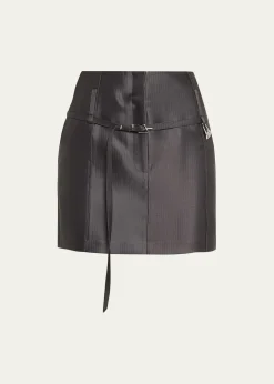GRACE LINGRelics Belted Mini Skirt