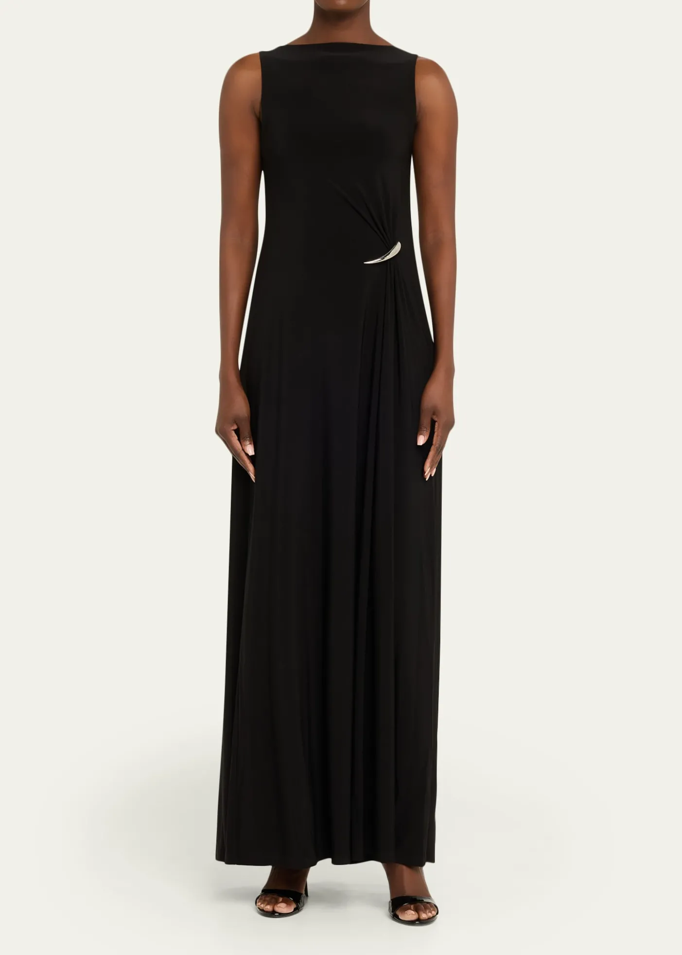 GRACE LINGStrapless Claw Gathered Maxi Dress