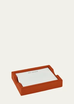 Graphic ImageLeather Memo Tray with 100 "Wild Thoughts" Note Cards