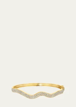 Graziela Gems18K Rio Diamond Double Bangle Bracelet