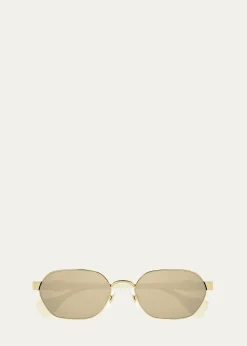 GucciGG Logo Metal Cat-Eye Sunglasses