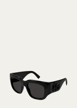 GucciGG Plastic Butterfly Sunglasses