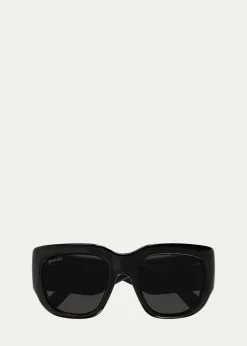 GucciGG Plastic Butterfly Sunglasses