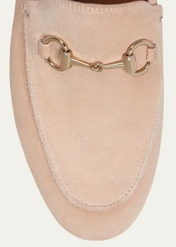 GucciJordaan Suede Horsebit Loafers