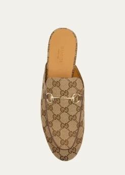 GucciPrincetown GG Canvas Bit Loafer Mules