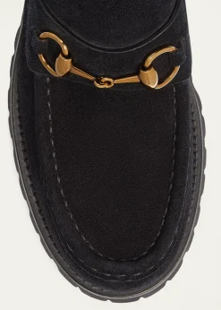 GucciSylke Suede Horsebit Booties