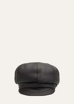 Gushlow and ColeMerino Wool & Leather Carnaby Hat