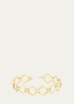Harwell Godfrey18K Yellow Gold Pyramid Stud Foundation Bracelet