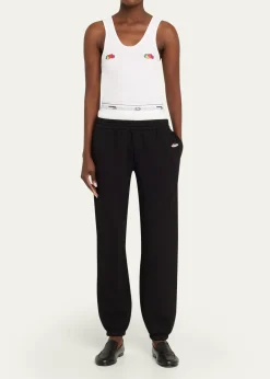 HOMMEGIRLSx Fruit Of The Loom Peekaboo Boxer Straight-Leg Ankle Sweatpants