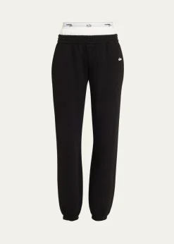 HOMMEGIRLSx Fruit Of The Loom Peekaboo Boxer Straight-Leg Ankle Sweatpants