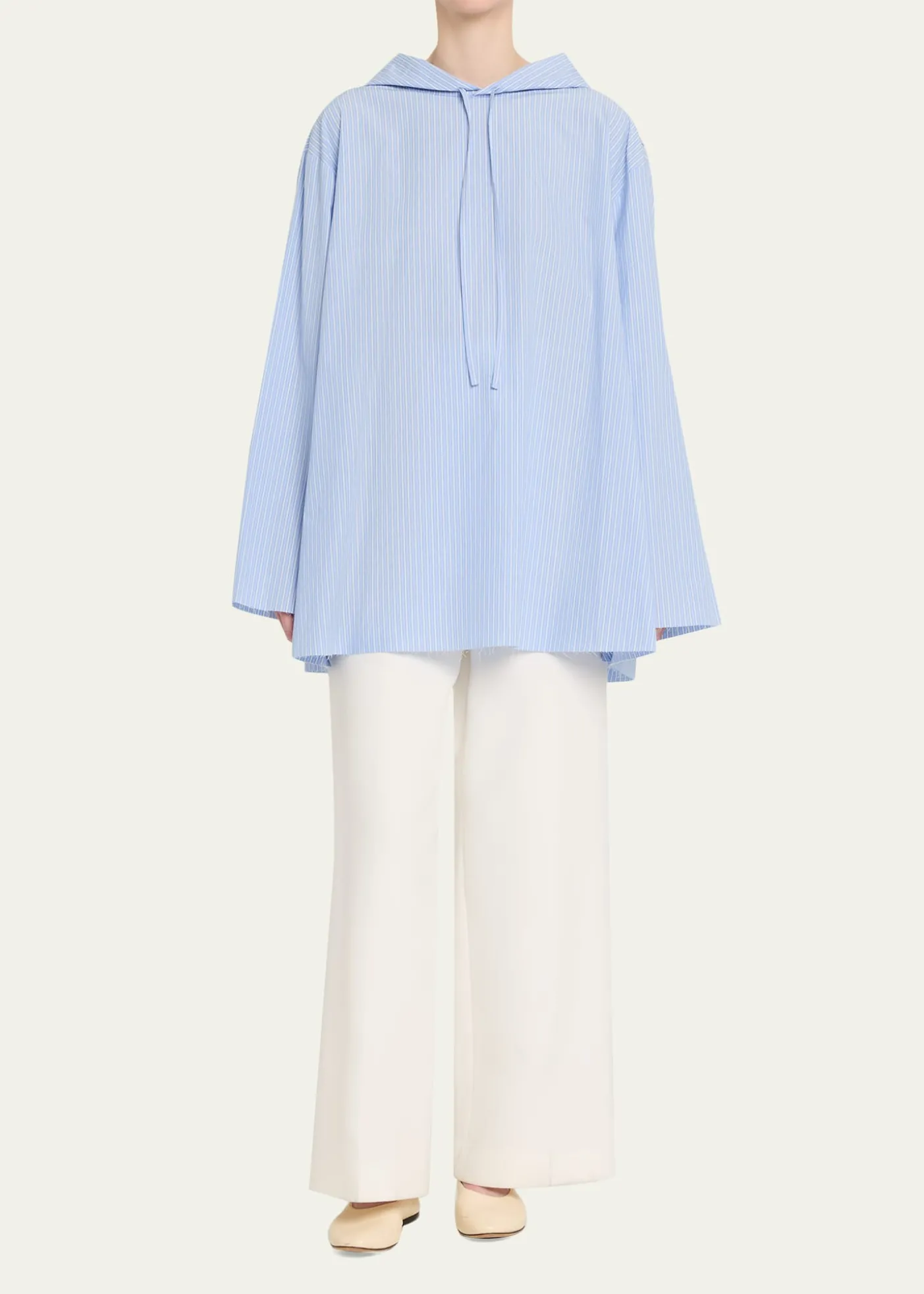 6397Hooded Poplin Shirt