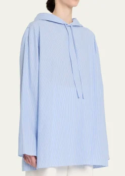 6397Hooded Poplin Shirt