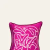 Hunt SlonemEmbroidered Silk & Velvet Seven Bunny Pillow, 22"