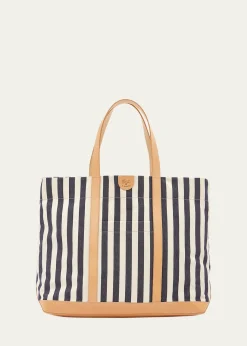 Il BisonteCaramella Large Canvas Shopper Tote Bag