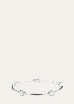 Ippolita5-Stone Bangle Bracelet in Sterling Silver