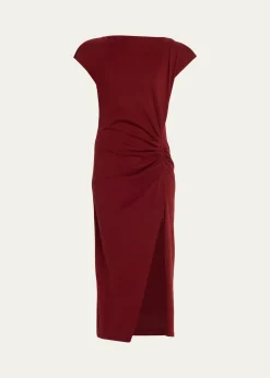 Isabel MarantNadela Ruched Cotton Jersey Dress