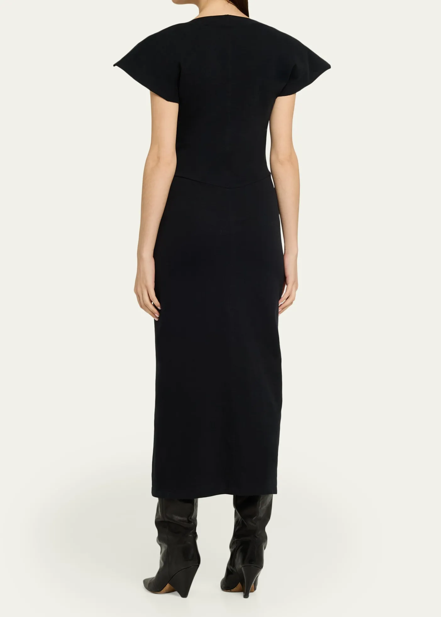 Isabel MarantNadra Gathered Waist Jersey Midi Dress