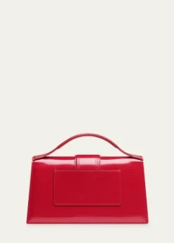 JacquemusLe Grand Bambino Leather Top Handle Flap Bag