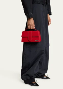JacquemusLe Grand Bambino Patent Leather Top-Handle Bag