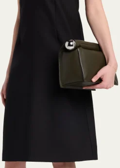 JacquemusRonde Carré Leather Clutch