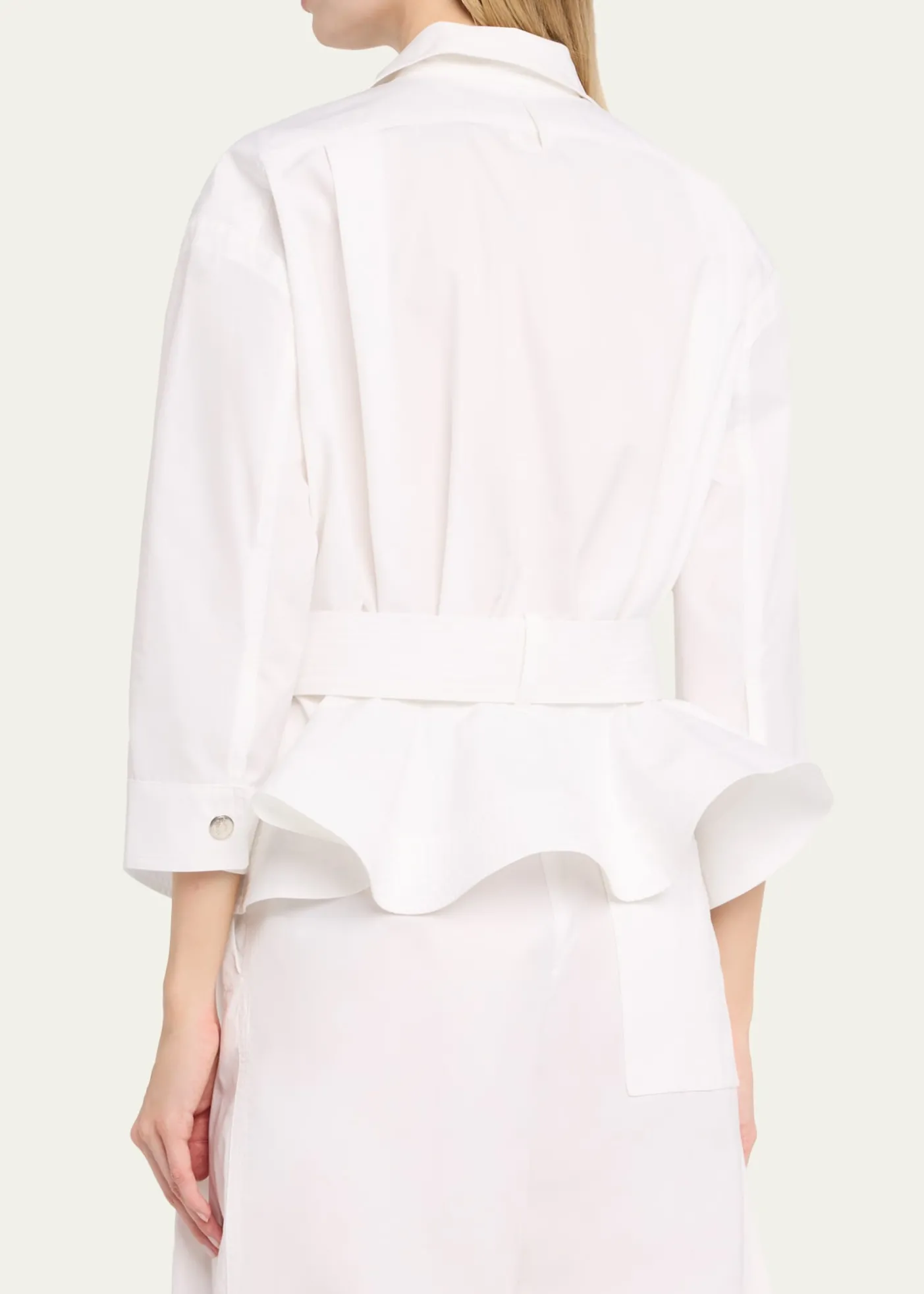 JacquemusThe Cabana Cotton Poplin Belted Shirt Jacket