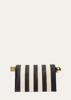 JacquemusThe Rond Carré Stripe Clutch