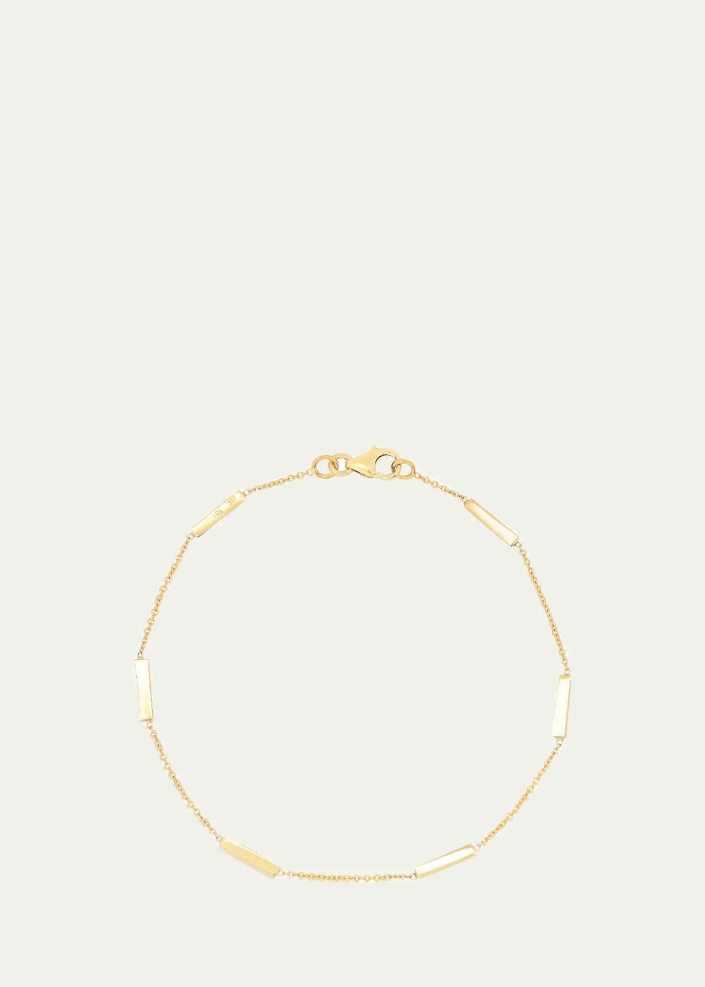Jennifer Meyer18K Bar By-the-Inch Bracelet on 14k Chain