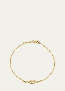Jennifer MeyerMini Open Evil Eye Bracelet with Diamond