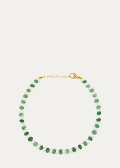 JIA JIAOcean Connection 14K Emerald and Pearl Bracelet