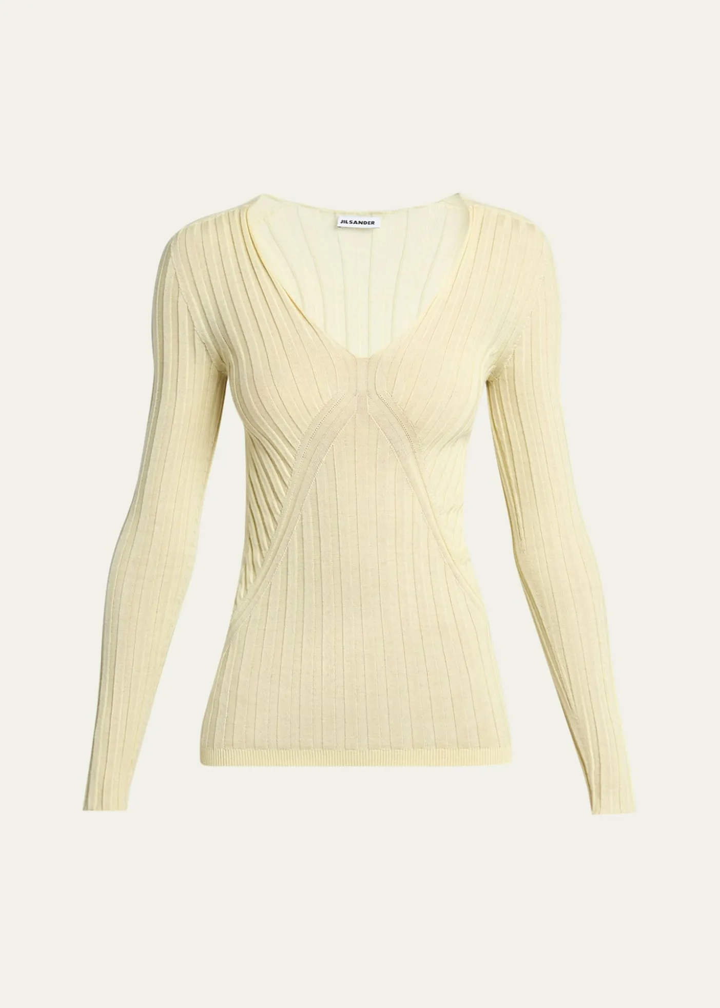 Jil SanderCashmere-Silk V-Neck Sweater